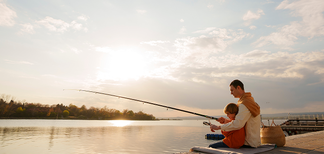 Pesca no lago